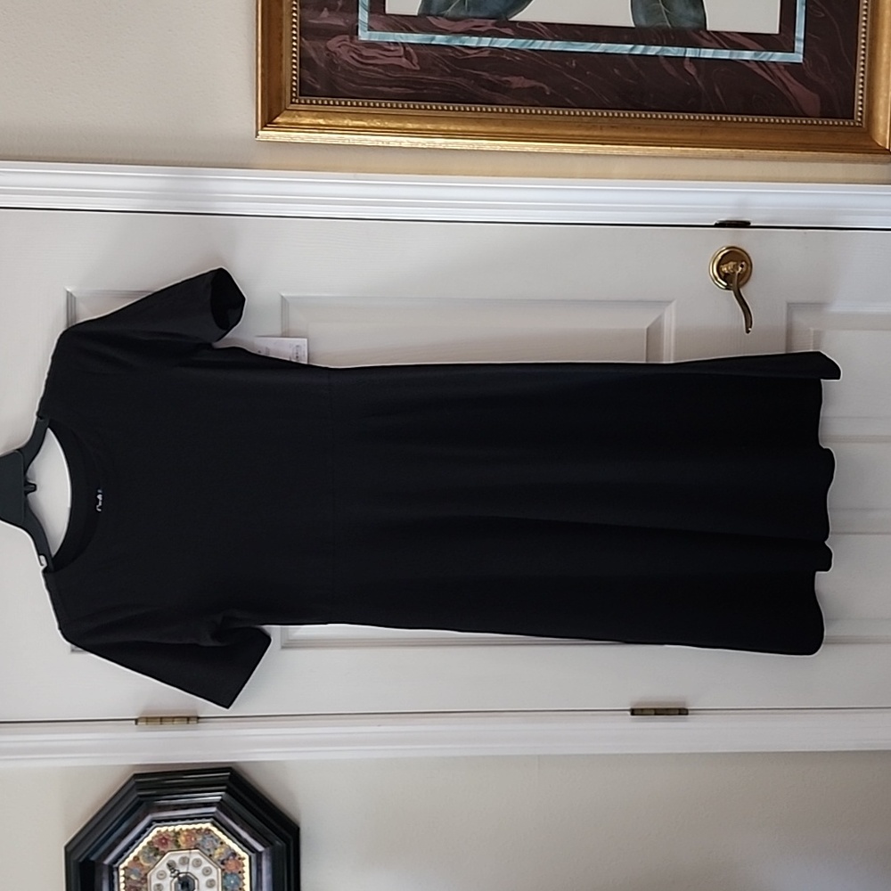 Croft and barrow easy wear black dress NEW